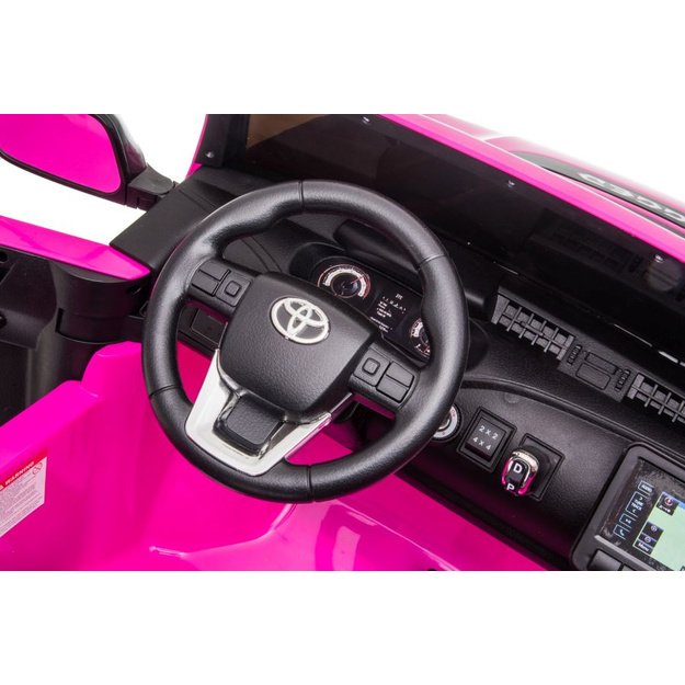 Vaikiškas elektromobilis Toyota Hilux, rožinis 15