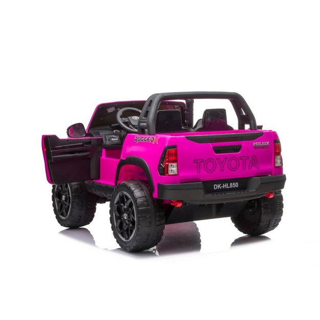 Vaikiškas elektromobilis Toyota Hilux, rožinis 11
