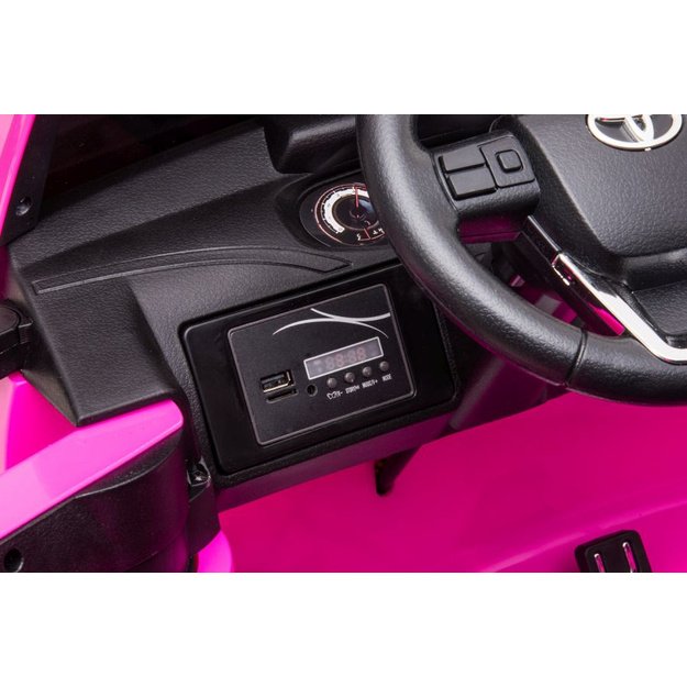 Vaikiškas elektromobilis Toyota Hilux, rožinis 13