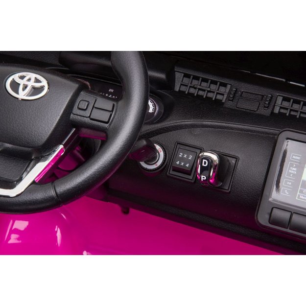 Vaikiškas elektromobilis Toyota Hilux, rožinis 17