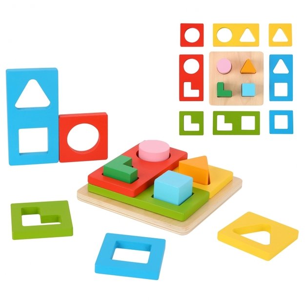Montessori formų ir spalvų rūšiuotojas, Tooky Toy