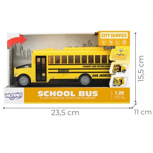 Interaktyvus mokyklinis autobusas vaikams 1:20, WOOPIE 3