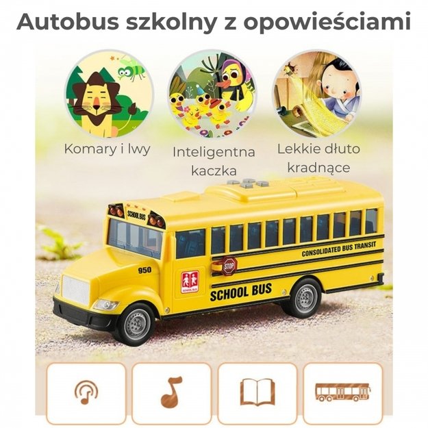 Interaktyvus mokyklinis autobusas vaikams 1:20, WOOPIE 5