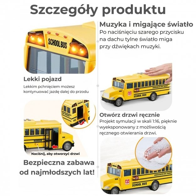Interaktyvus mokyklinis autobusas vaikams 1:20, WOOPIE 6
