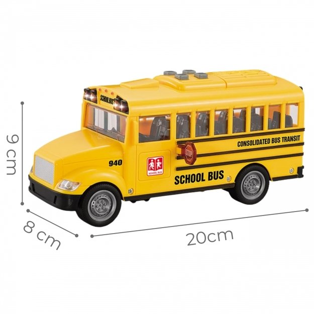 Interaktyvus mokyklinis autobusas vaikams 1:20, WOOPIE 2
