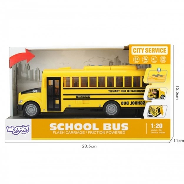Interaktyvus mokyklinis autobusas vaikams 1:20, WOOPIE 10