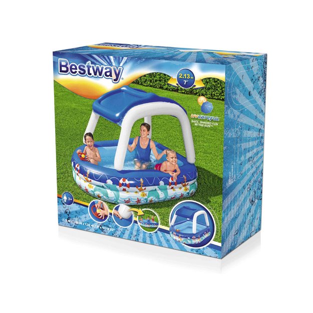 Pripučiamas baseinas vaikams su stogeliu, Bestway
