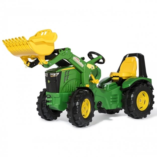Minamas traktorius su kaušu Rolly Toys X-Track Premium, žalias