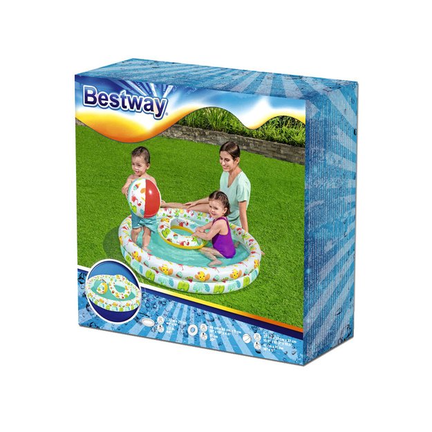 Pripučiamas baseinas vaikams su priedais 122cm Bestway