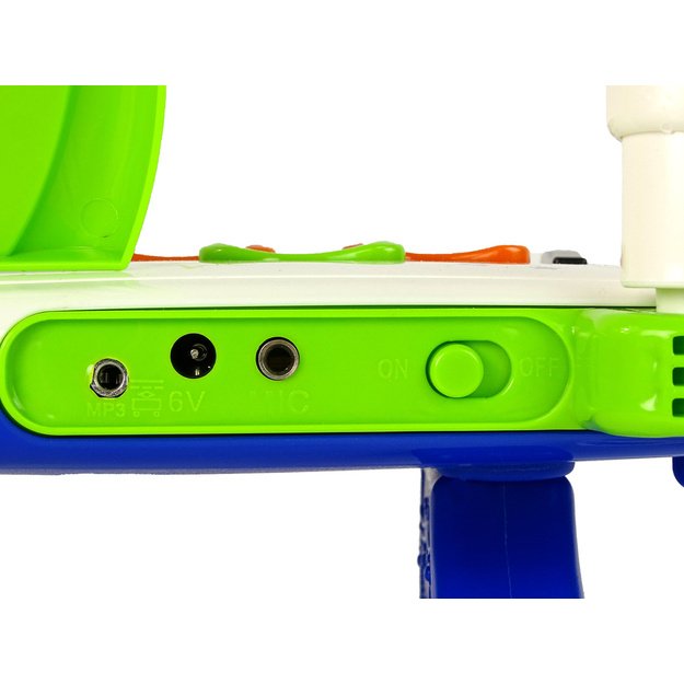 Elektrinis pianinas su mikrofonu Blue USB MP3, 37 klavišai, baltas