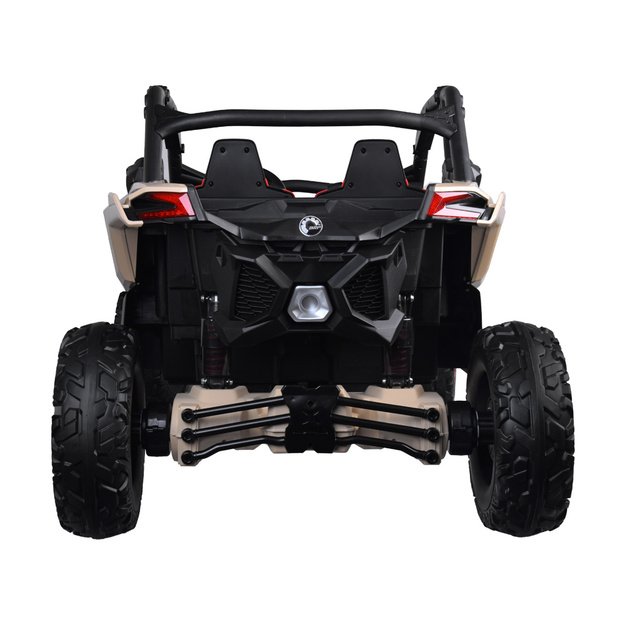 Dvivietis elektromobilis 4x4 bagis Can-am Maverick, 24V, juodas