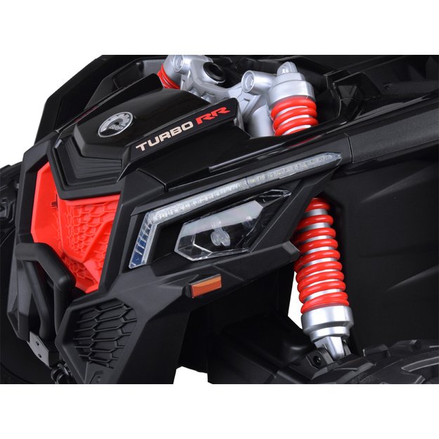 Dvivietis elektromobilis 4x4 bagis Can-am Maverick, 24V, juodas
