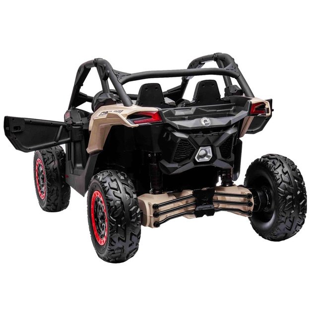 Dvivietis elektromobilis 4x4 bagis Can-am Maverick, 24V, juodas