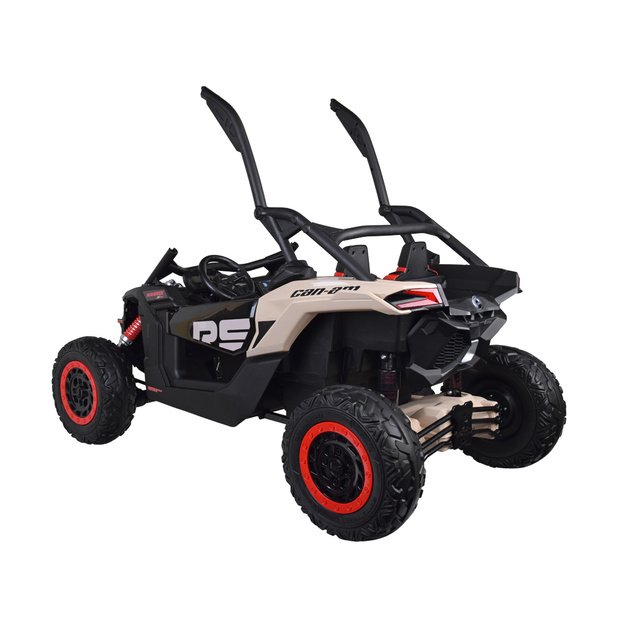 Dvivietis elektromobilis 4x4 bagis Can-am Maverick, 24V, juodas