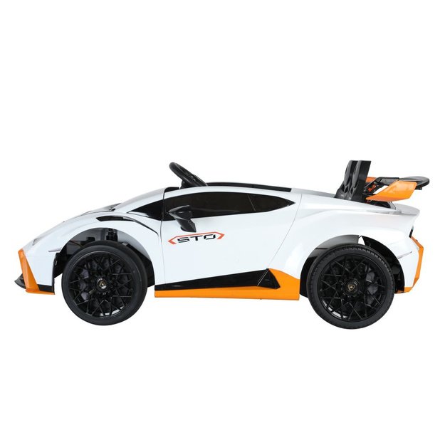 Vienvietis elektromobilis Lamborghini STO DRIFT, baltas