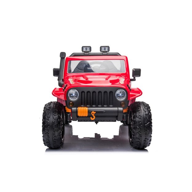 Vienvietis elektromobilis vaikams Jeep Extreme iki 100 kg XB-1118, raudonas 10