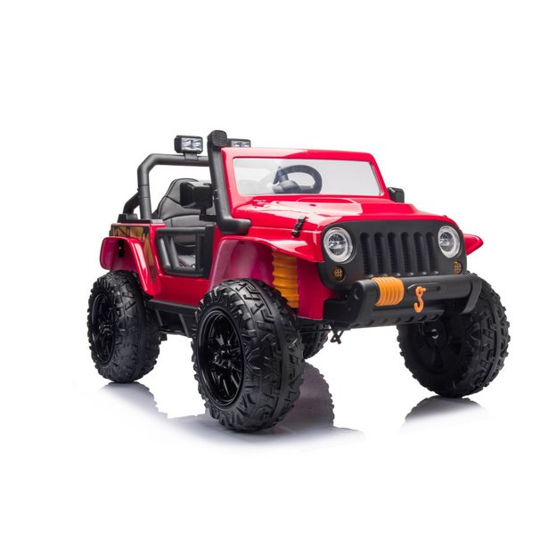 Vienvietis elektromobilis vaikams Jeep Extreme iki 100 kg XB-1118, raudonas 7