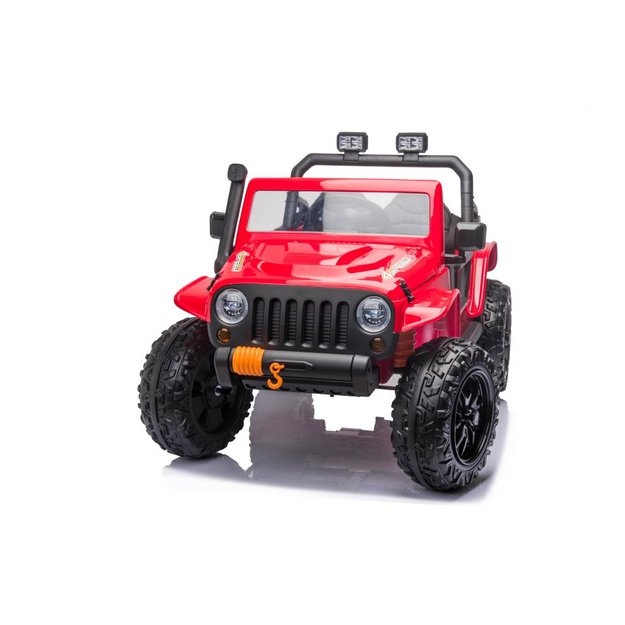 Vienvietis elektromobilis vaikams Jeep Extreme iki 100 kg XB-1118, raudonas 13