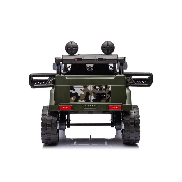 Vienvietis elektrinis visureigis Toyota FJ Moro 4x4, žalias kamufliažas