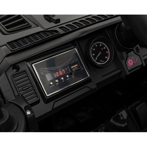 Vienvietis elektrinis džipas vaikams OFF ROAD, juodas