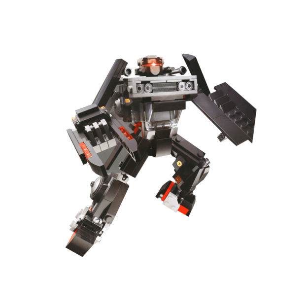 Automobilio ir roboto konstruktorius, pilkas