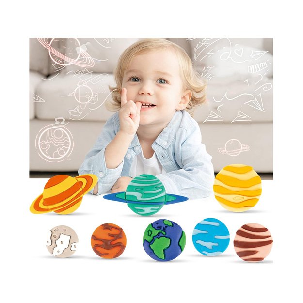 Mokomasis saulės sistemos plastilino rinkinys