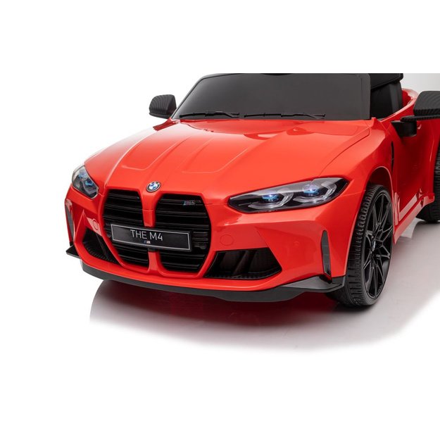 Vienvietis elektromobilis vaikams BMW M4, raudonas