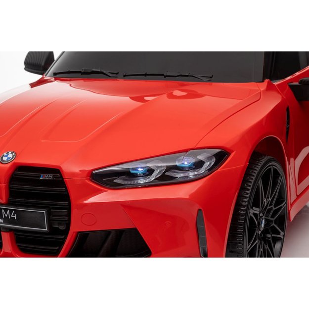 Vienvietis elektromobilis vaikams BMW M4, raudonas