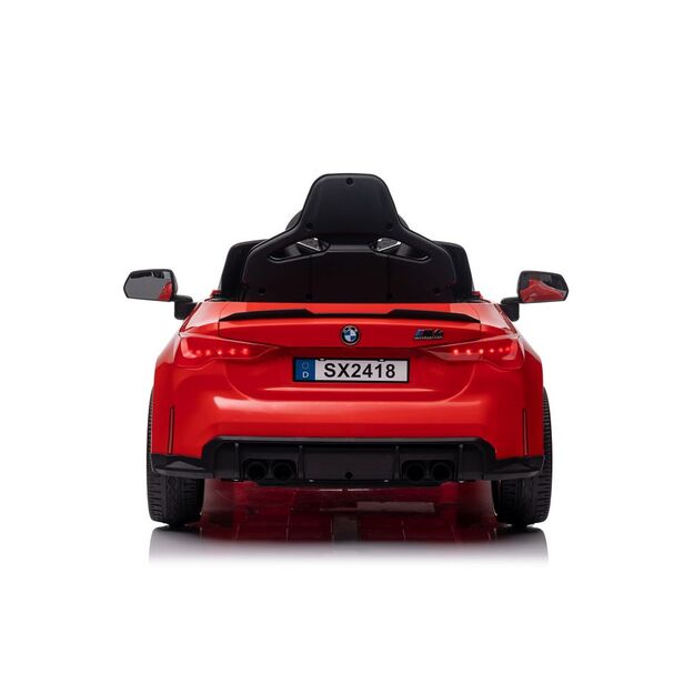 Vienvietis elektromobilis vaikams BMW M4, raudonas