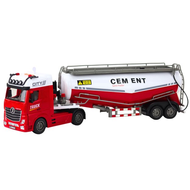 Cemento autocisterna su vandens pilstymo funkcija, šviesomis ir garsais 1