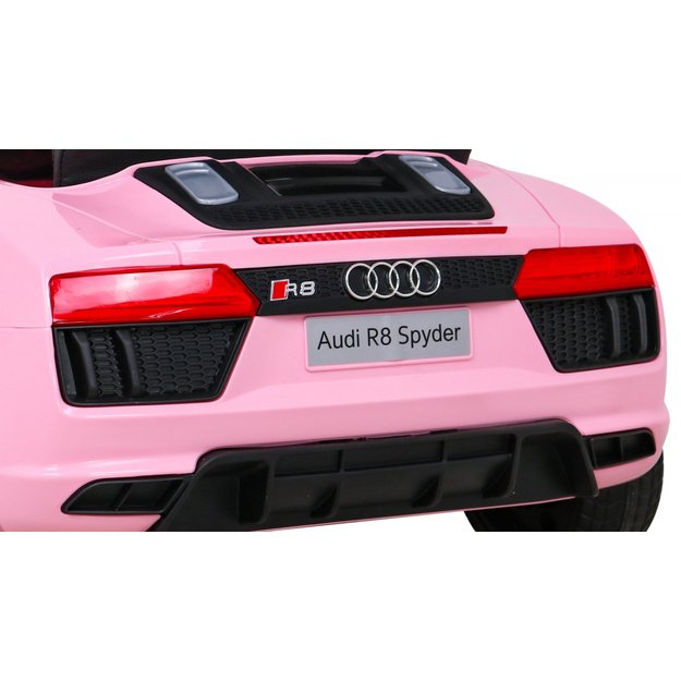 Vienvietis elektromobilis vaikams Audi R8, rožinis