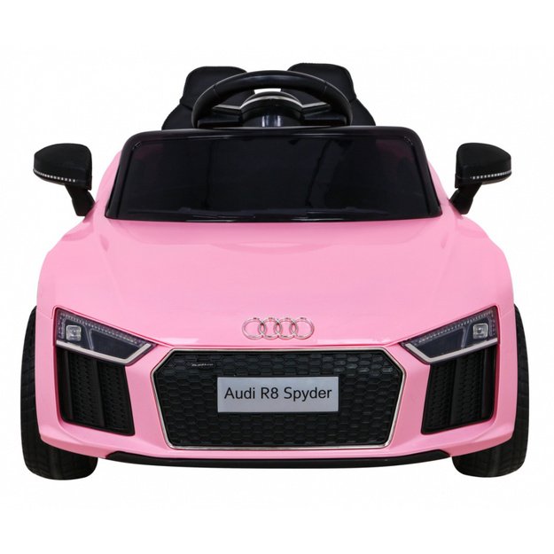 Vienvietis elektromobilis vaikams Audi R8, rožinis