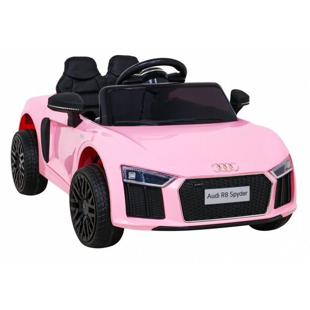 Vienvietis elektromobilis vaikams Audi R8, rožinis