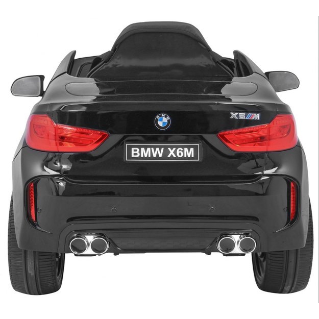 Vienvietis elektrinis džipas vaikams BMW X6M, juodas