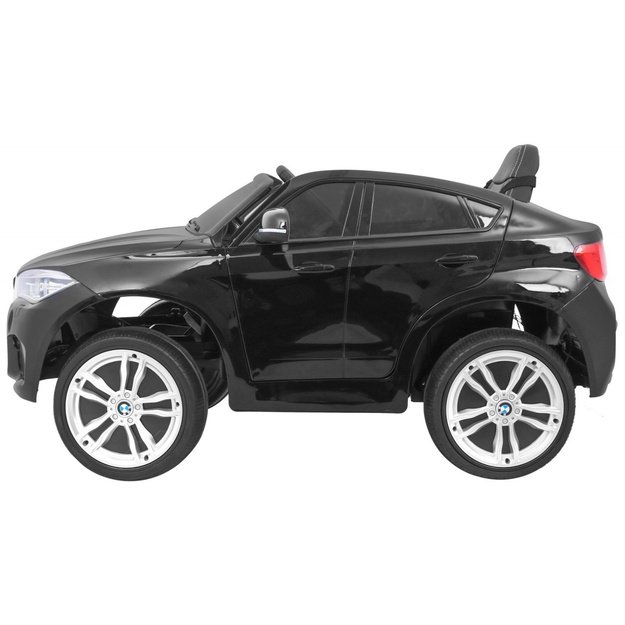 Vienvietis elektrinis džipas vaikams BMW X6M, juodas