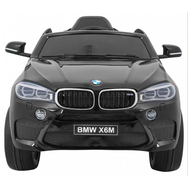 Vienvietis elektrinis džipas vaikams BMW X6M, juodas
