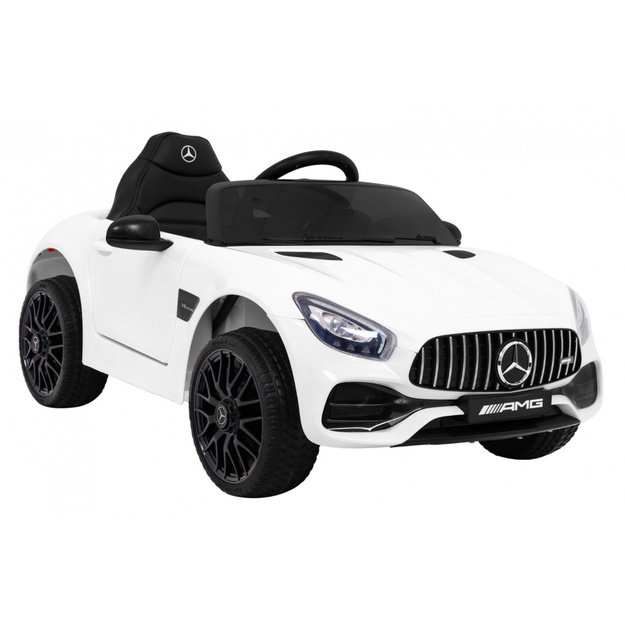 Vienvietis elektromobilis vaikams Mercedes Benz GT, baltas