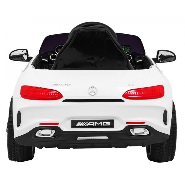 Vienvietis elektromobilis vaikams Mercedes Benz GT, baltas