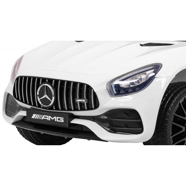 Vienvietis elektromobilis vaikams Mercedes Benz GT, baltas