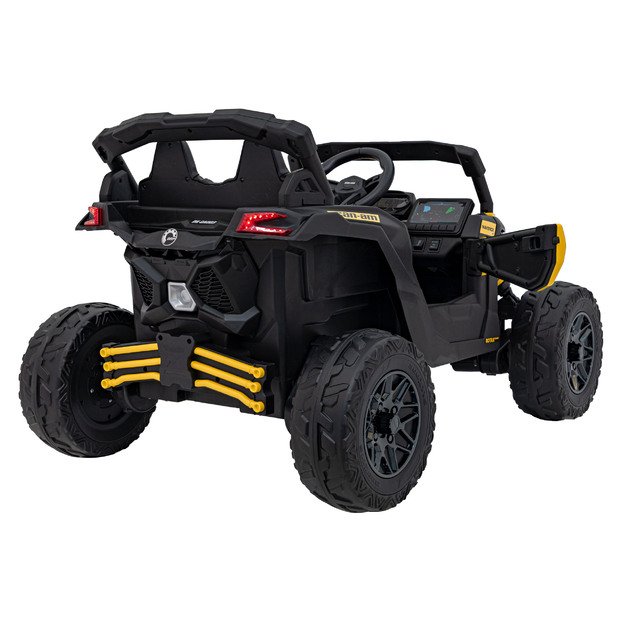 Vienvietis elektrinis bagis vaikams Maverick CAN-AM, geltonas