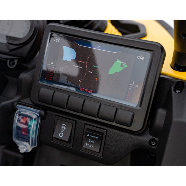 Vienvietis elektrinis bagis vaikams Maverick CAN-AM, geltonas