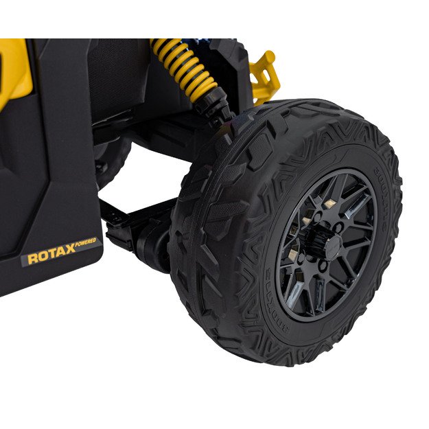 Vienvietis elektrinis bagis vaikams Maverick CAN-AM, geltonas