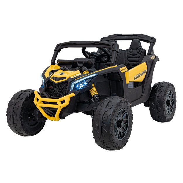 Vienvietis elektrinis bagis vaikams Maverick CAN-AM, geltonas