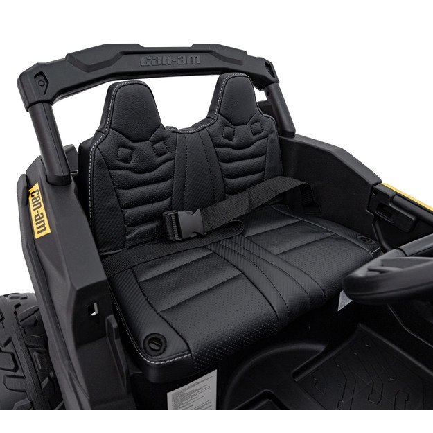 Vienvietis elektrinis bagis vaikams Maverick CAN-AM, geltonas