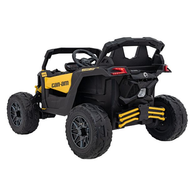 Vienvietis elektrinis bagis vaikams Maverick CAN-AM, geltonas