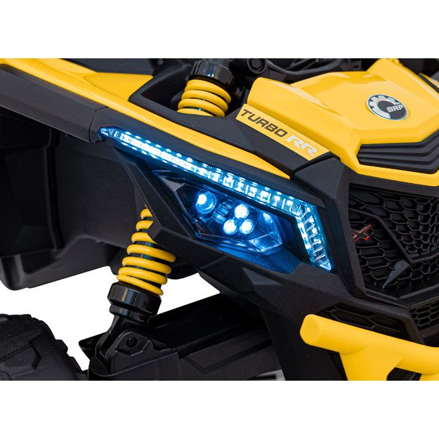 Vienvietis elektrinis bagis vaikams Maverick CAN-AM, geltonas