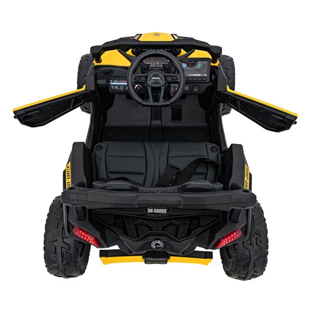 Vienvietis elektrinis bagis vaikams Maverick CAN-AM, geltonas