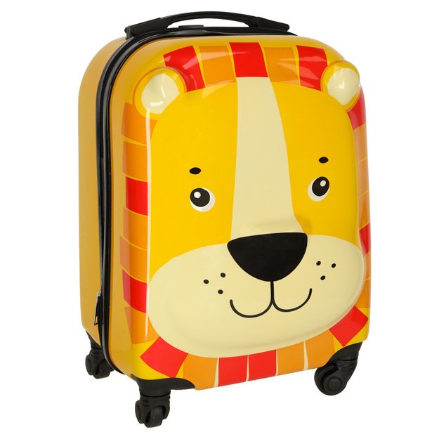 Vaikiškas kelioninis lagaminas ant ratukų, liūtas