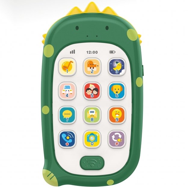 Interaktyvus mobilusis telefonas su garsais, žalias, WOOPIE BABY