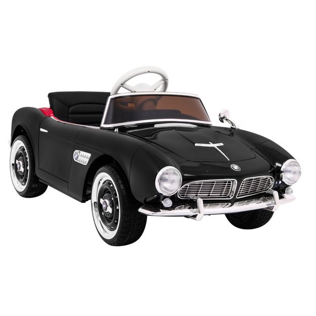 Vienvietis  retro elektromobilis BMW 507 vaikams, juodas